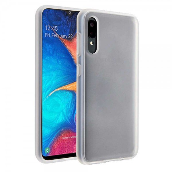 Wholesale Samsung Galaxy A01 Slim Matte Hybrid Bumper Case (White)